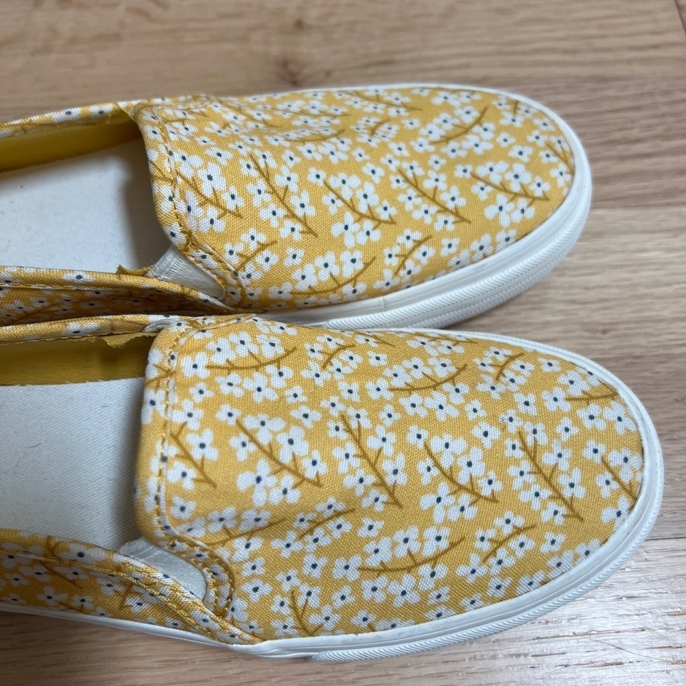Keds Women’s Yellow Floral Double Decker Slip on Sneakers 6 - Picture 12 of 12